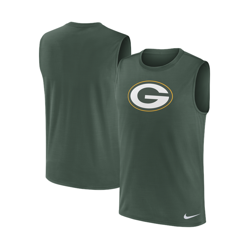 Nike NFL Men's Large Muscle Logo Tank Green Bay Packers