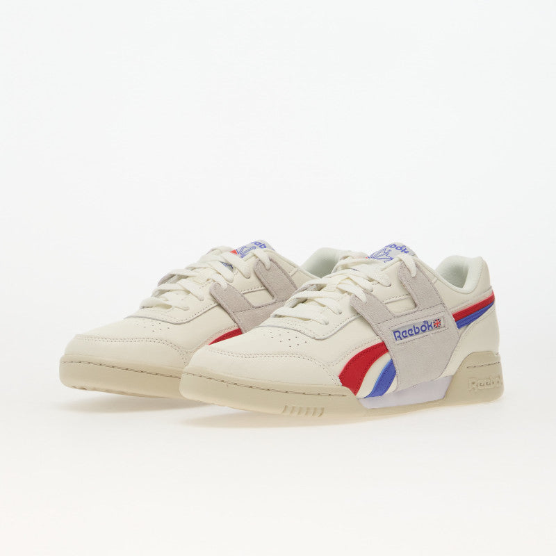 Reebok Workout Plus Chalk/ Breakout Blue/ Vector Red