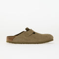 Birkenstock Boston Suede Leather Faded Khaki