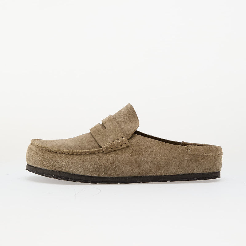 Birkenstock Naples Wrapped Suede Leather Taupe