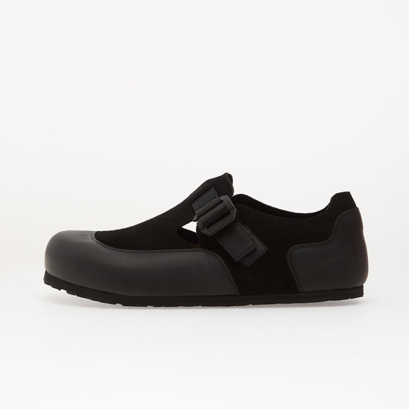Birkenstock London Nova 2.0 Leather-Suede Black