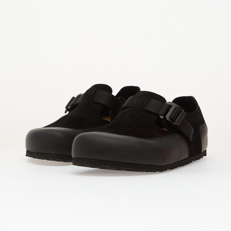 Birkenstock London Nova 2.0 Leather-Suede Black