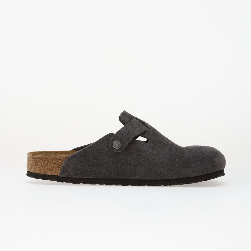 Birkenstock Boston Suede Leather Charcoal