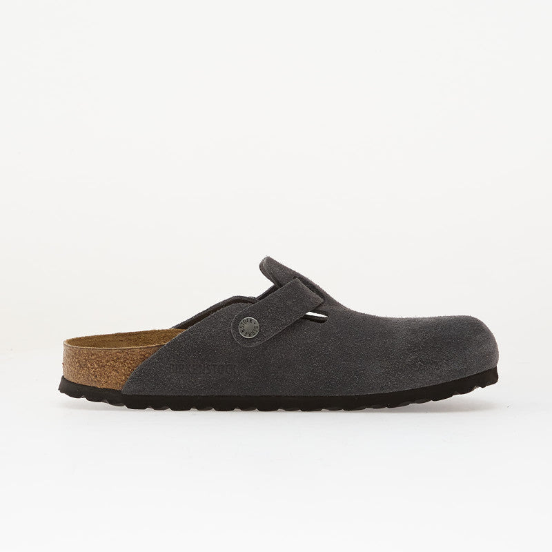 Birkenstock Boston Suede Leather Charcoal