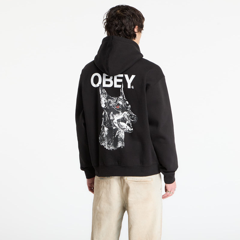OBEY Doberman Pullover Hood Black