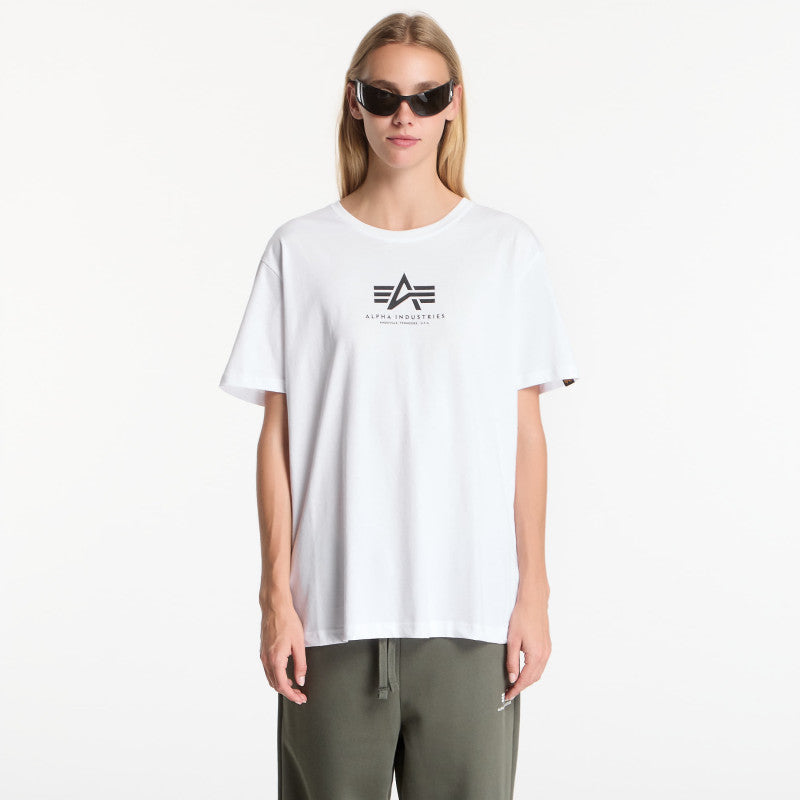 Alpha Industries Basic T-Shirt Contrast Stitch White