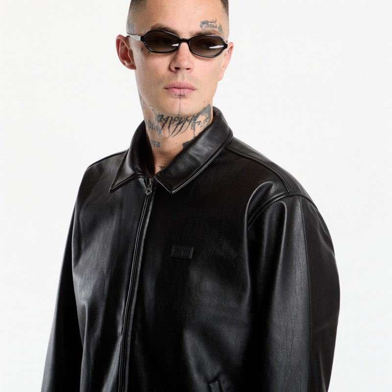 Obey Workman PU Jacket Black