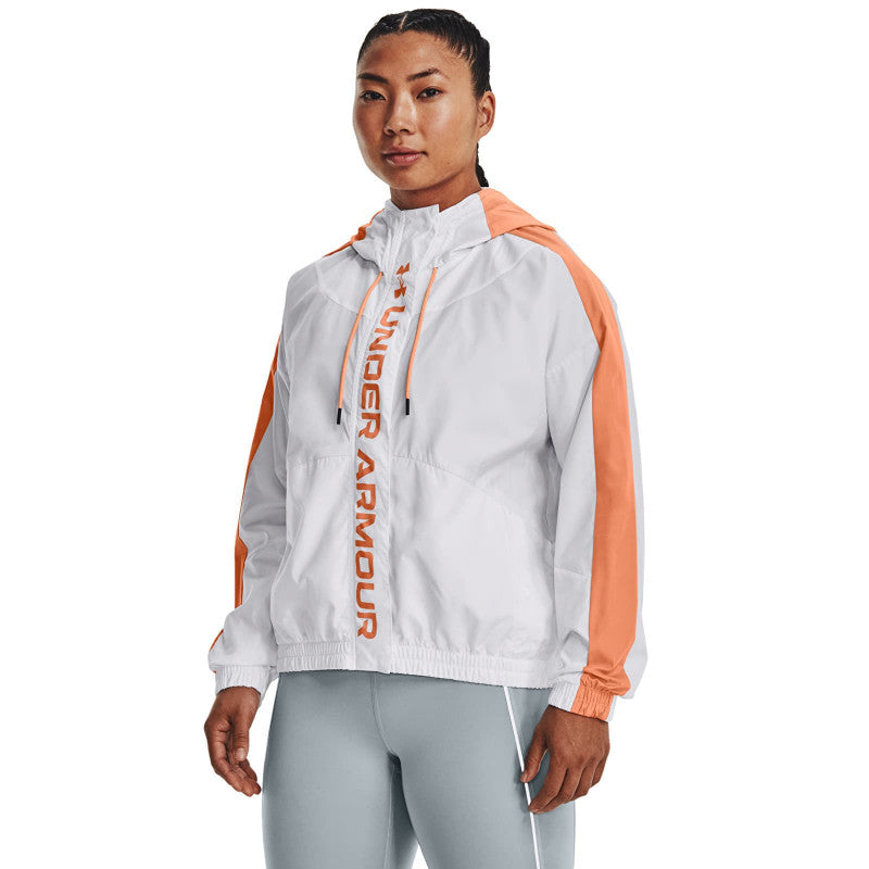 Under Armour Rush Woven Fz Jacket White