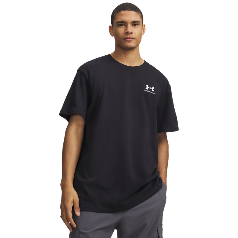 Under Armour Logo Emb Heavyweight Ss Black/ White