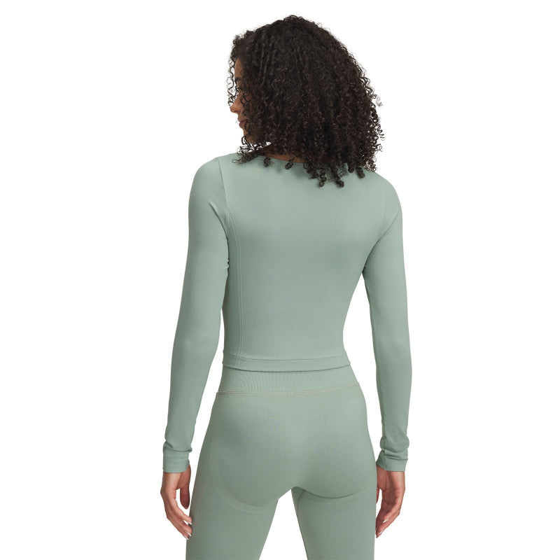 Under Armour Vanish Seamless LS Tee Silica Green/ White