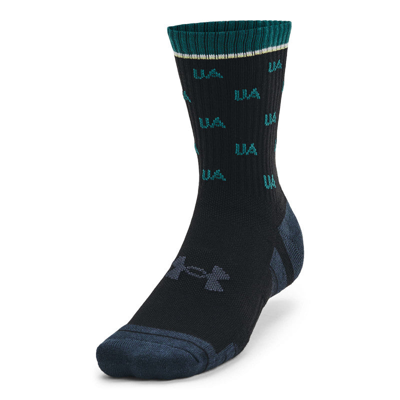 Under Armour Perf Cotton Nov 2Pk Mid Black 001