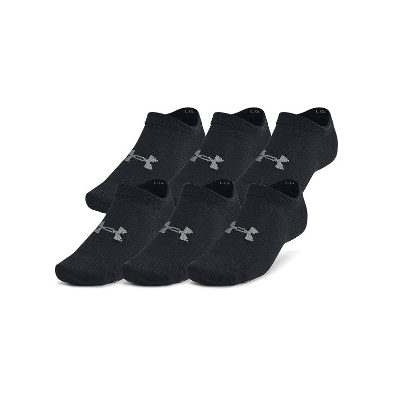 Under Armour Essential No Show 6-Pack Black