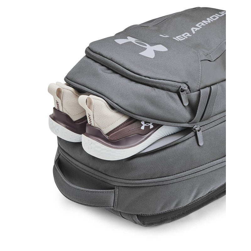 Under Armour Hustle 6.0 Backpack Castlerock/ Steel