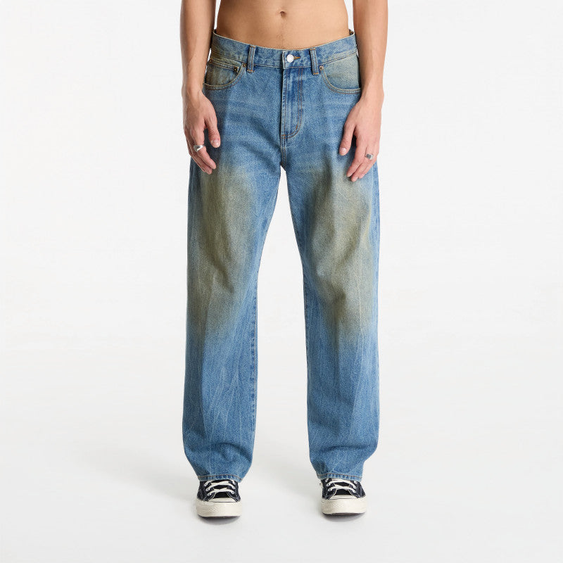 Obey Nelson Straight Leg Denim Garage Wash Indigo