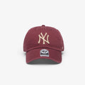 47 Brand MLB Clean Up Contrast New York Yankees Cap Burgundy