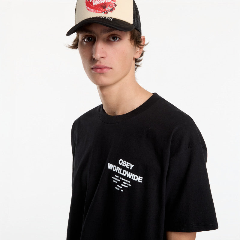 Obey Angels Above Black