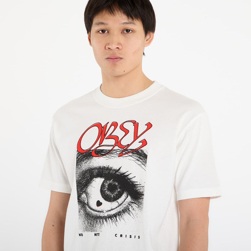 OBEY Midnite Crisis T-Shirt Pigment Vintage White