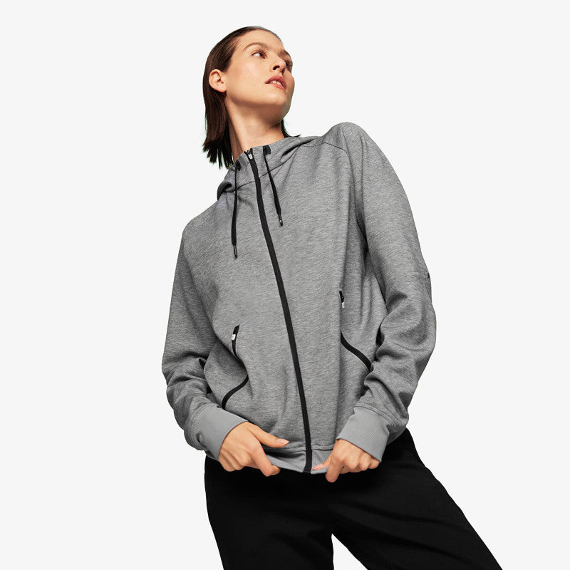 On Zipped Hoodie Grey