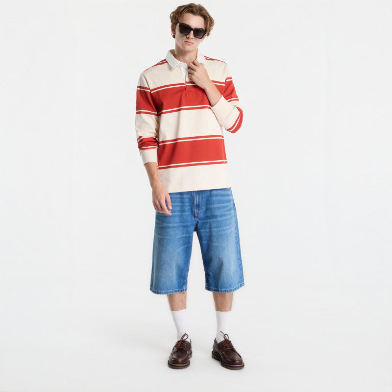 Gant Striped Rugger Soft Apricot
