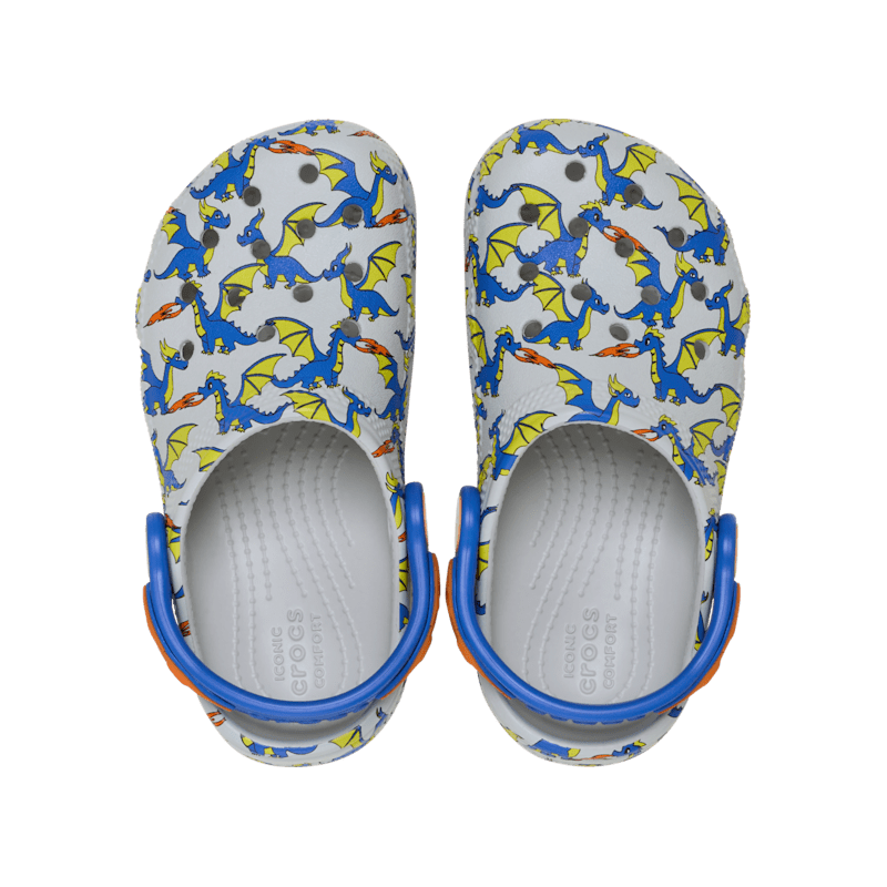 Crocs Toddler Classic Dragon Graphic Clog