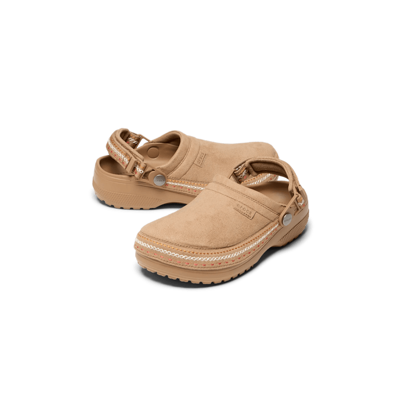Crocs Classic Crafted Vegan Suede Stitch Sepia
