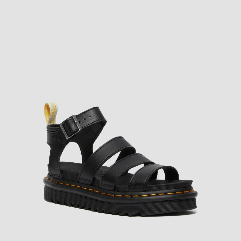 Dr. Martens VEGAN BLAIRE STRAP SANDALS Black Felix Rub Off