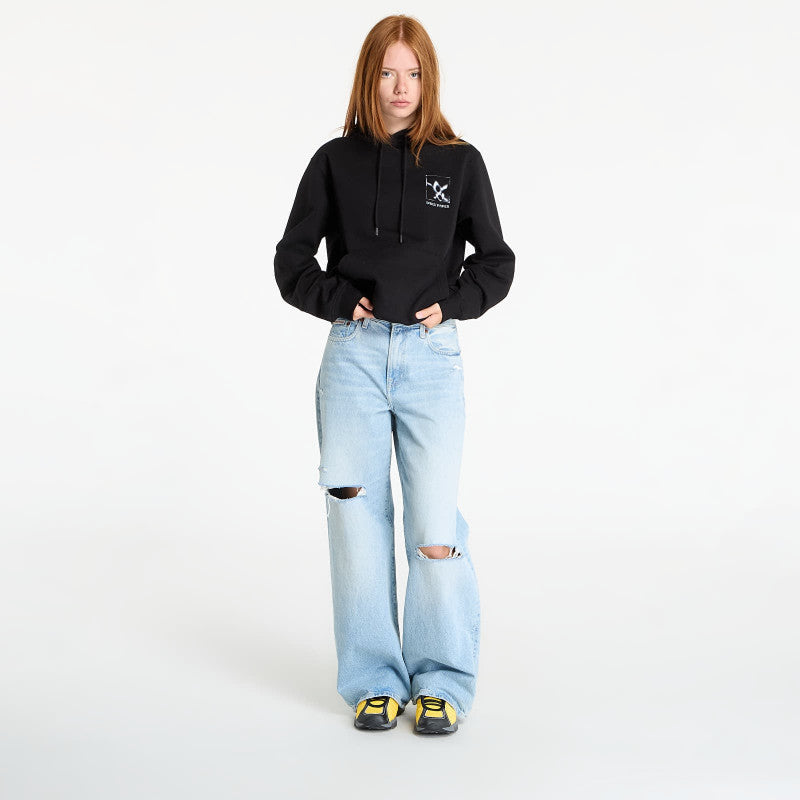 Daily Paper Shadow Grid Hoodie Black