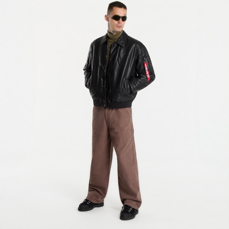 Alpha Industries PU College Jacket Black