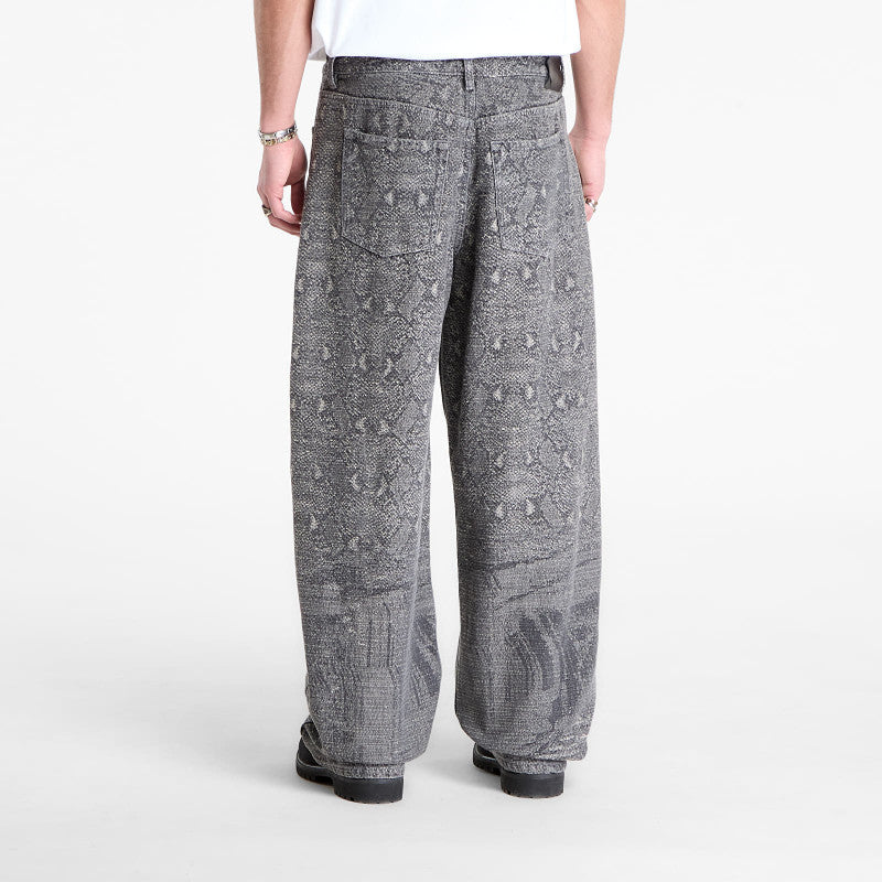 Jeansy Daily Paper Denim Snake Oversized Jeans Denim