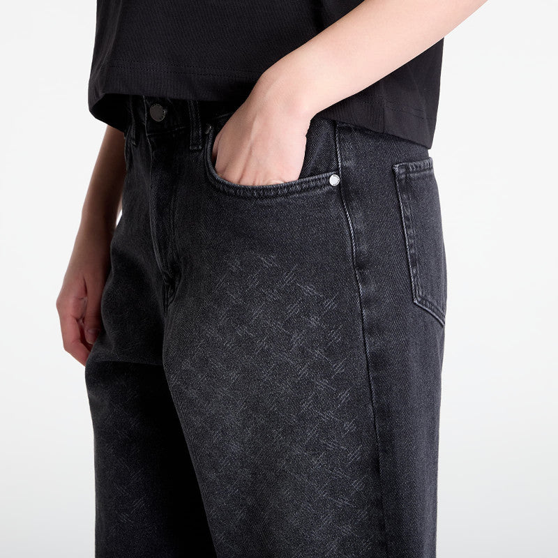 Daily Paper Laser Monogram Denim Shorts V2 Black