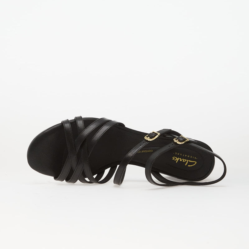 Clarks Ezoria Strap Black Leather