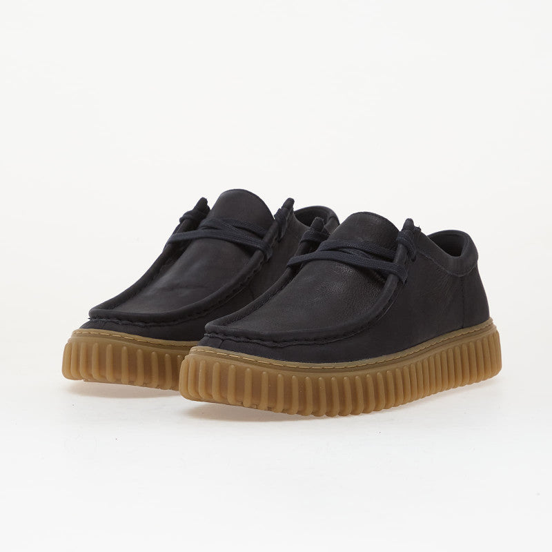 Clarks Torhill Lo Navy Leather