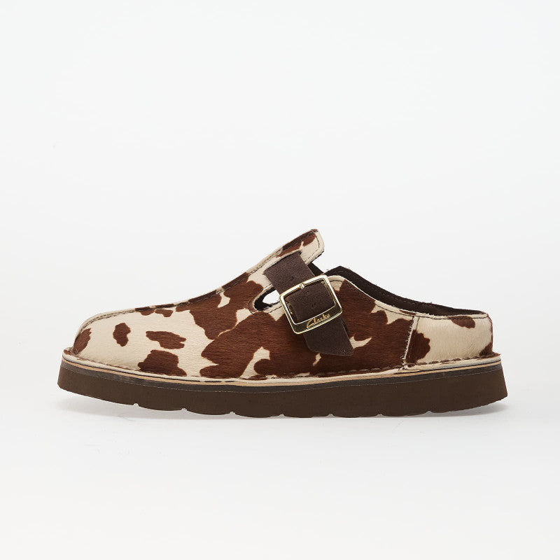 Clarks Solsbury Mule Cow Print