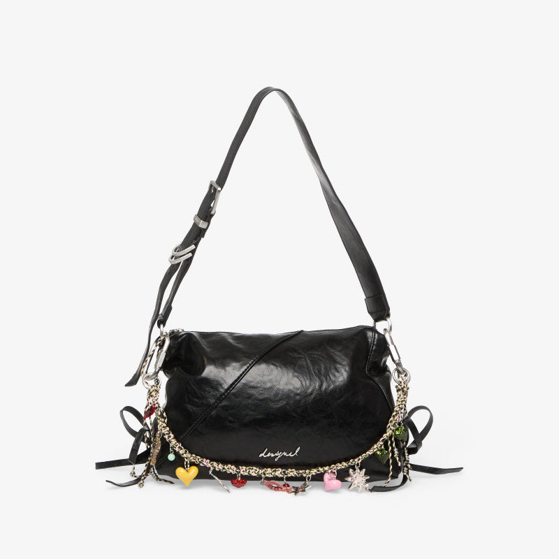 Desigual Gravity Letur Bag Black