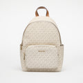 Michael Kors Tanner Medium Signature Logo Backpack Vanilla/ Acorn