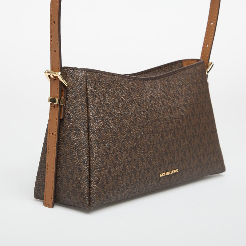 Michael Kors Md Pouchette Brown/ Acorn