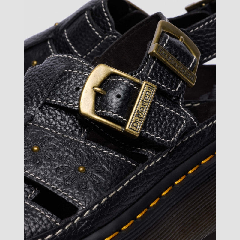 Dr. Martens WRENLIE OPEN FL Black Milled Nappa