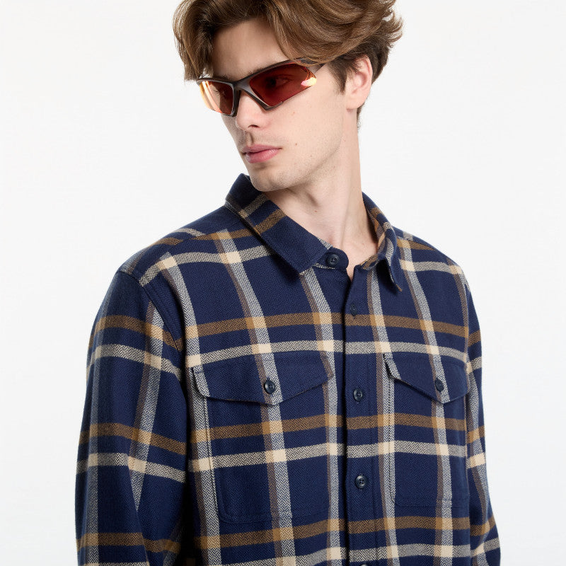 Koszula Patagonia M's Fjord Flannel Shirt Crossing: New Navy
