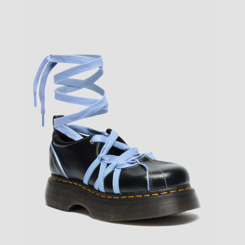 Dr. Martens BUZZ BALLERINA LACE UP Black Milled Gloss