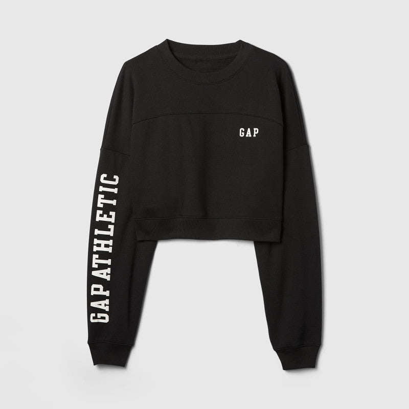 GAP Crop Sweatshirt True Black