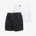 Bokserki adidas Woven Boxer 2-Pack Black/ White
