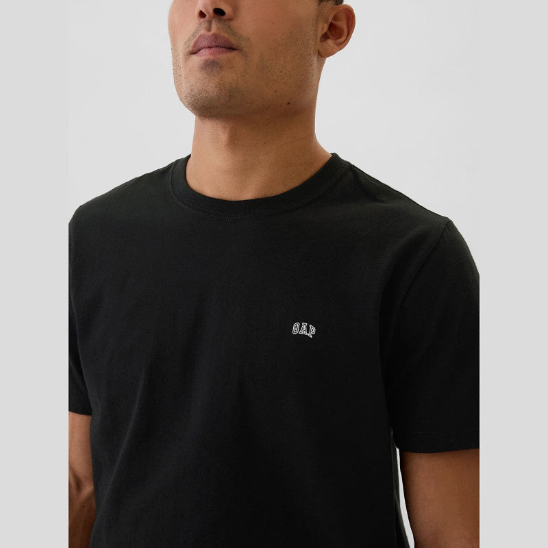 GAP Micro Logo Crew True Black
