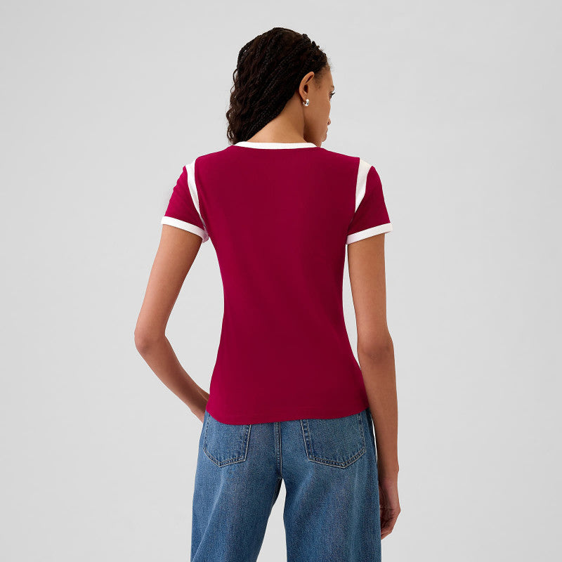 GAP Shortsleeve Logo Tee Beet Red