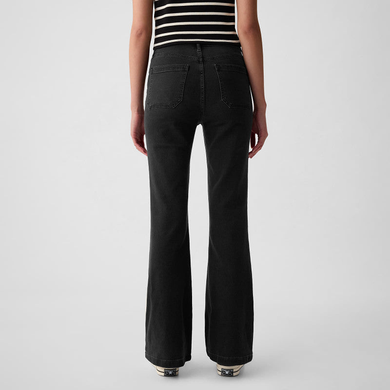 Jeansy GAP Denim Pants Flare Basic Black
