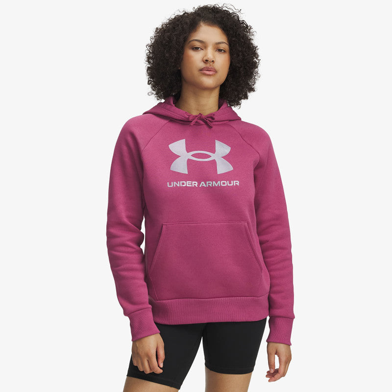 Under Armour Rival Flc Shimmer Hdy Red