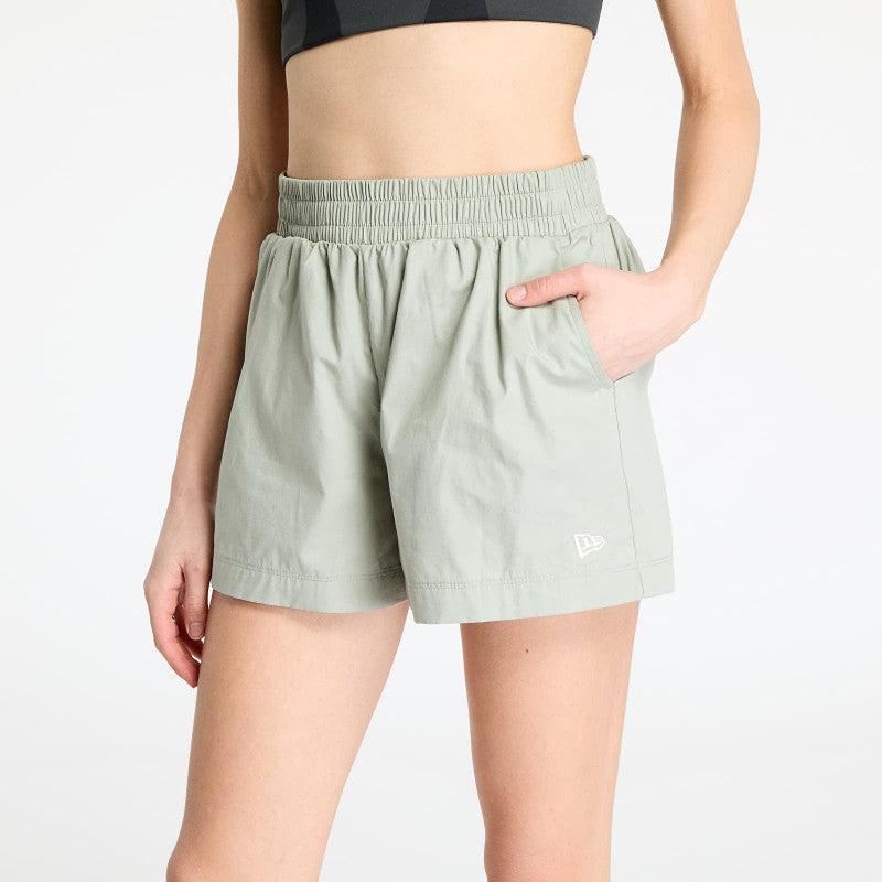 New Era Womens Cotton Black Shorts Pastel Green