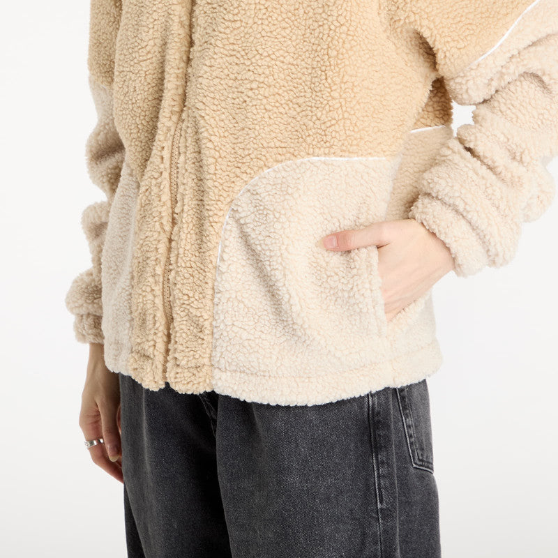 Karl Kani Sport Patch Teddy Block Track Jacket Sand/ Light Sand