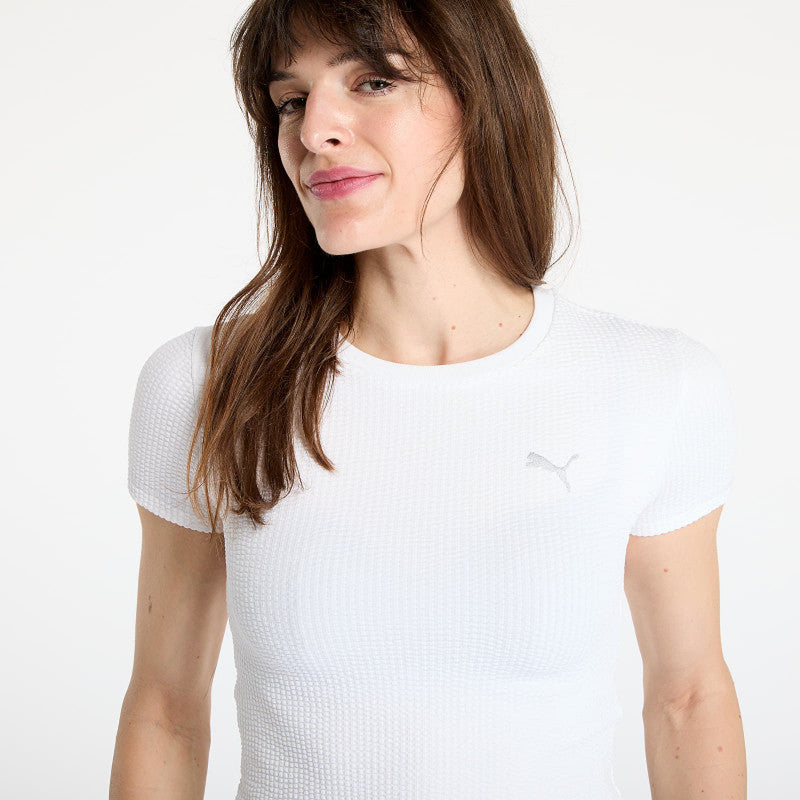 Puma Dare to Textured Baby Tee PUMA White