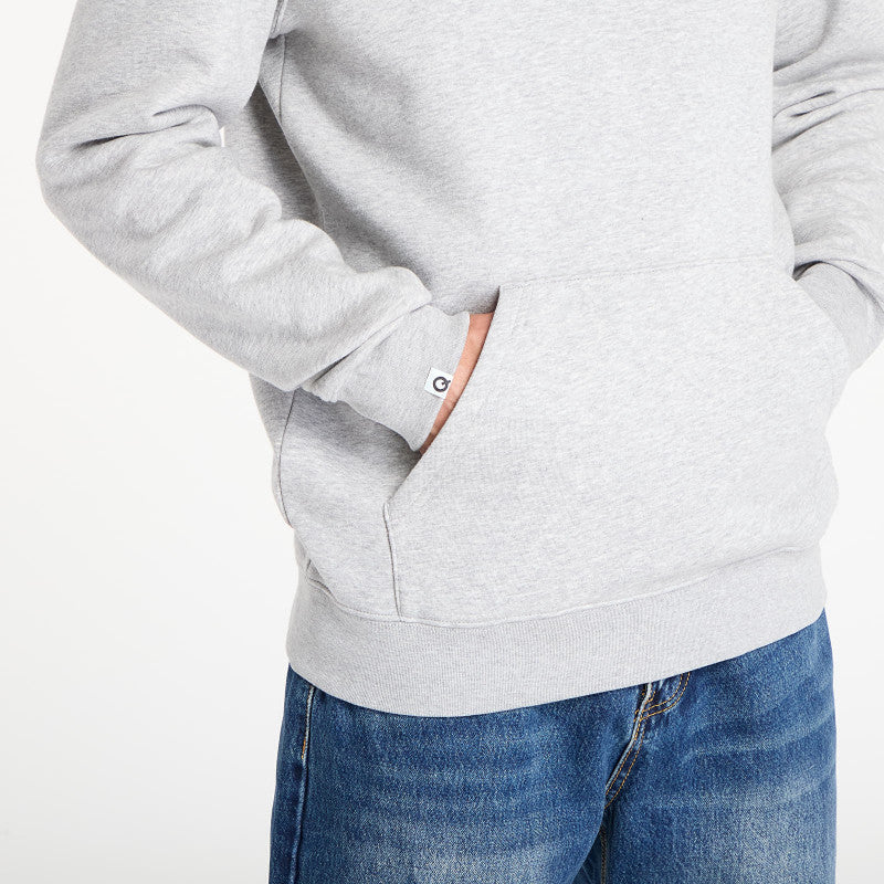 Queens Basic Hoodie melange šedá