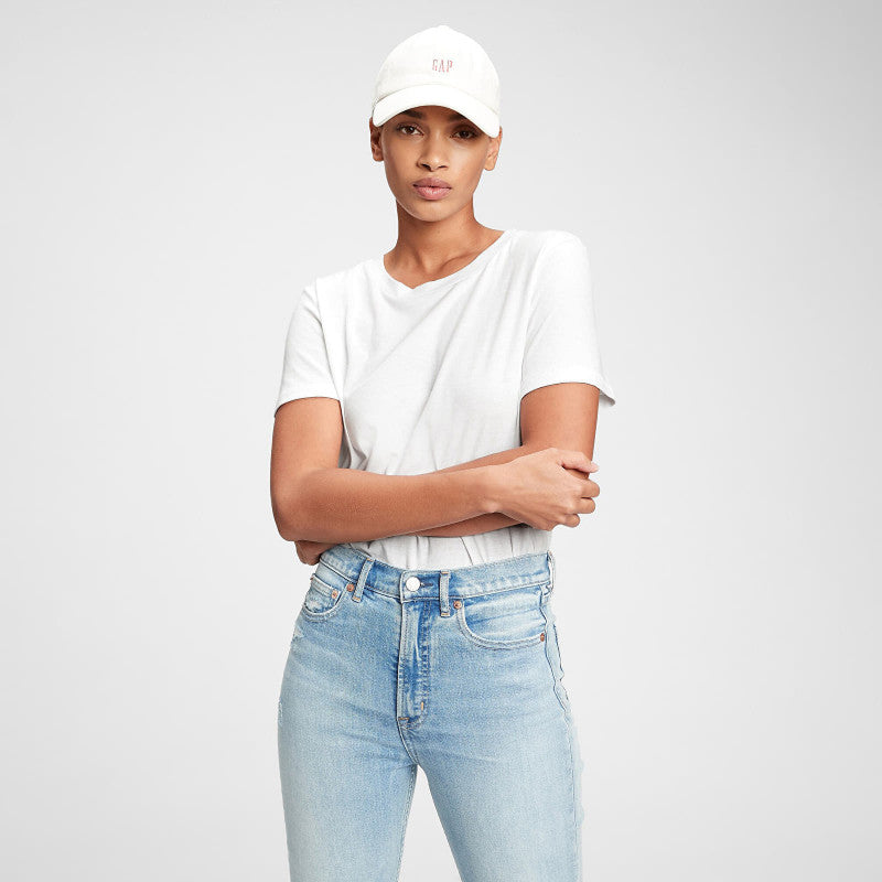GAP Basic Crewneck Tee Fresh White